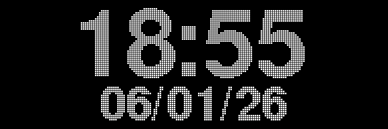 METARVUE clock display mode